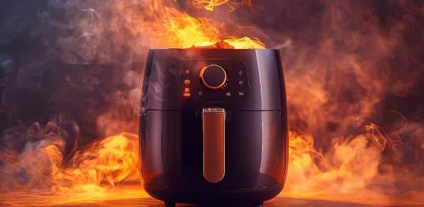 9 eletrodomésticos que podem causar incêndio se ficarem na tomada Air fryer está na lista de itens que podem ser causadores de incêndios