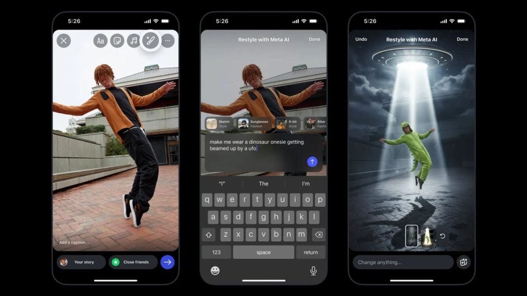 Instagram ganha editor de Stories com Meta AI; conheça o Restyle