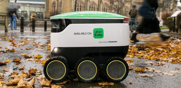 Uber faz parceria para entregar comida com robôs na Europa Imagem