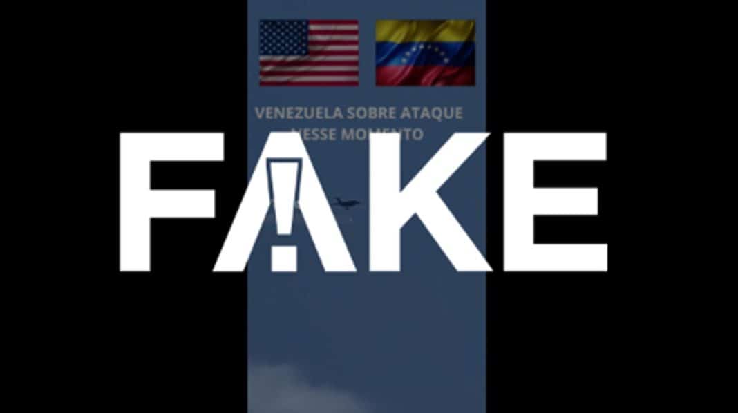 Vídeo de avião americano bombardeando Venezuela foi feito com IA