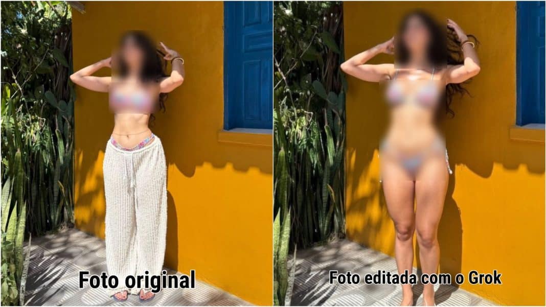 'Sentimento horrível. Me sinto suja', diz brasileira vítima de foto 'Sentimento horrível. Me sinto suja', diz brasileira vítima de foto editada de biquíni pelo Grok, IA de Musk