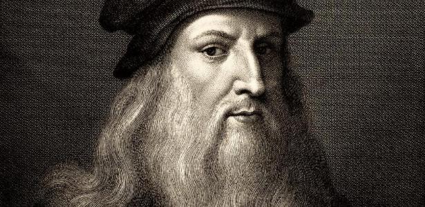 DNA humano achado em obra renascentista pode ser de Leonardo Retrato de Leonardo da Vinci.