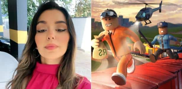 filho faz compra de R$ 1.200 no Roblox e assusta Roberta Barbosa se assustou com o gasto do filho no Roblox