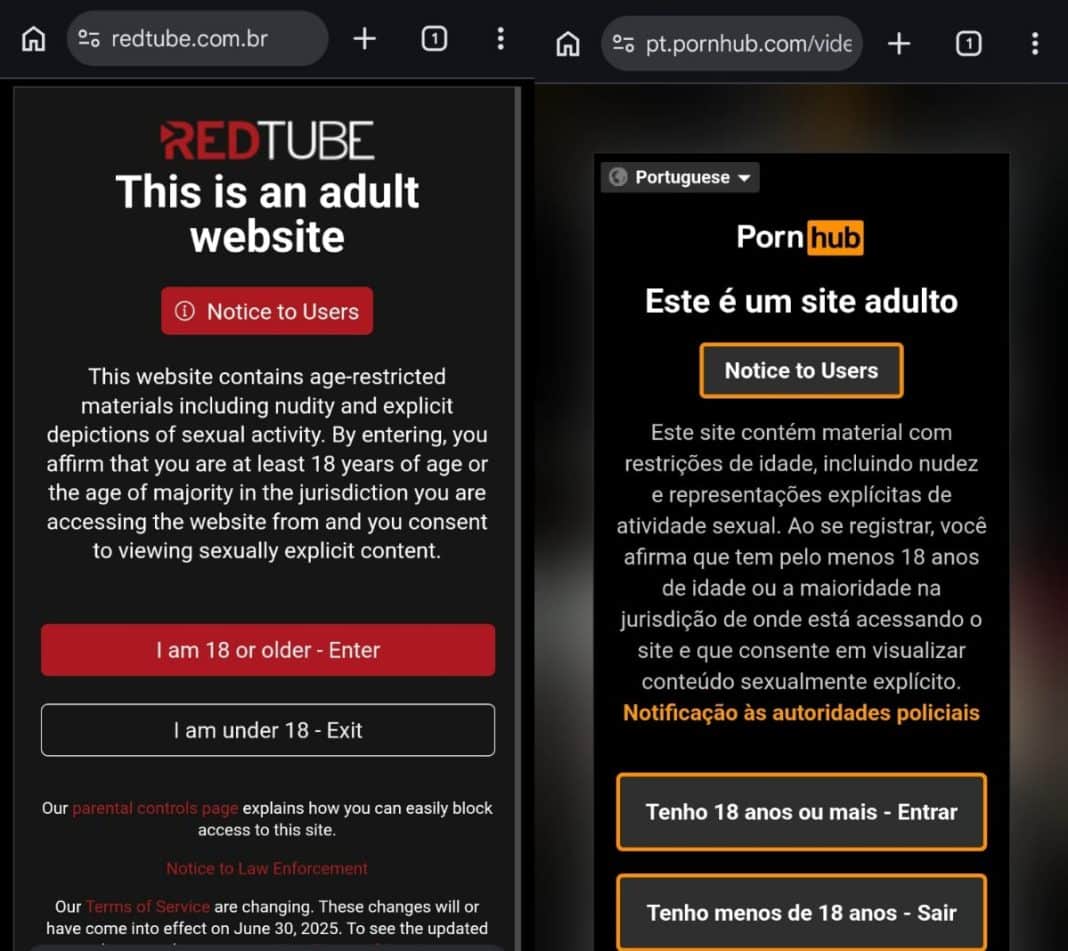 ECA Digital: sites pornôs seguem sem checar idade, e redes ECA Digital: sites pornôs seguem sem checar idade, e redes tentam adivinhar faixa etária