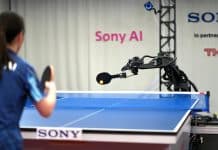 Robô supera jogadores humanos profissionais em partidas de tênis de mesa Robô supera jogadores humanos profissionais em partidas de tênis de mesa