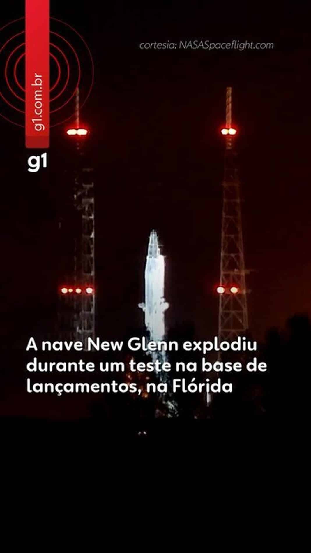 VÍDEO: veja momento em que nave da Blue Origin explode VÍDEO: veja momento em que nave da Blue Origin explode na Flórida