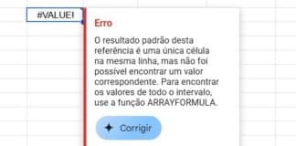 Gemini agora analisa e arruma fórmulas erradas das Planilhas do Google Gemini agora analisa e arruma fórmulas erradas das Planilhas do Google