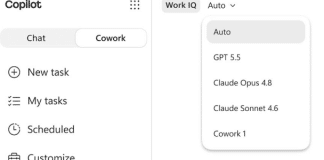 Microsoft lança agente de IA com pagamento por uso Interface do Microsoft Copilot Cowork