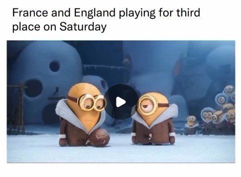 Inglaterra x França: Memes do 3º lugar da Copa viralizam Inglaterra x França: Memes do 3º lugar da Copa viralizam na web