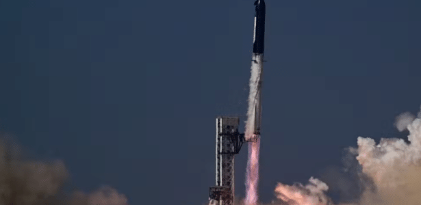 SpaceX lança foguete gigante Starship SpaceX lança foguete gigante Starship