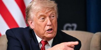 Casa Branca convoca empresas de IA para discutir autorregulação 17.jun.2026 - Presidente dos EUA, Donald Trump, gesticula durante reunião do G7 realizada em Evian, na França