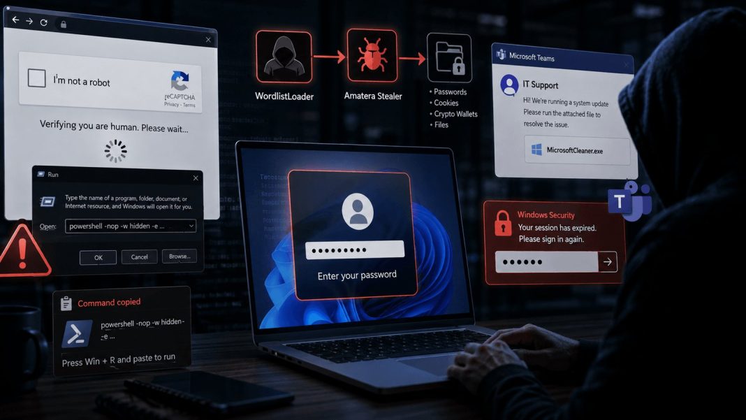 Novo golpe: testes falsos de verificação roubam senhas no Windows Novo golpe: testes falsos de verificação roubam senhas no Windows