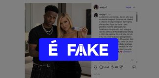 É #FAKE que Virginia Fonseca e Vini Jr. postaram fotos com anúncio de gravidez; imagens foram fabricadas com inteligência artificial É #FAKE que Virginia Fonseca e Vini Jr. postaram fotos com anúncio de gravidez; imagens foram fabricadas com inteligência artificial