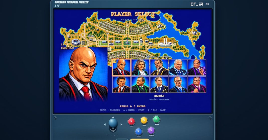 Polêmica envolvendo STF é transformada em game de luta feito com IA; veja como jogar