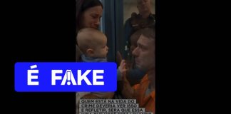Vídeo de preso chorando ao abraçar mulher e filho foi feito com IA Vídeo de preso chorando ao abraçar mulher e filho foi feito com IA