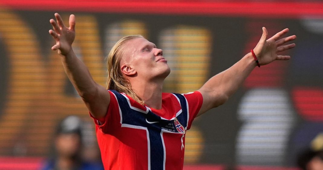 Entenda por que o Instagram de Erling Haaland tem o fundo azul