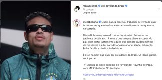 Meta derruba vídeo de MC Cabelinho sobre Flávio Bolsonaro às vésperas do 2º turno Meta derruba vídeo de MC Cabelinho sobre Flávio Bolsonaro às vésperas do 2º turno