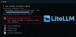 Pacote LiteLLM sofre ataque cibernético e vaza senhas Pacote LiteLLM sofre ataque cibernético e vaza senhas