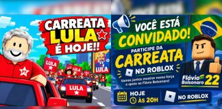 ‘Carreatas’ no Roblox para Flávio e Lula têm buzinaço e ‘showmício’ ‘Carreatas’ no Roblox para Flávio e Lula têm buzinaço e 'showmício'